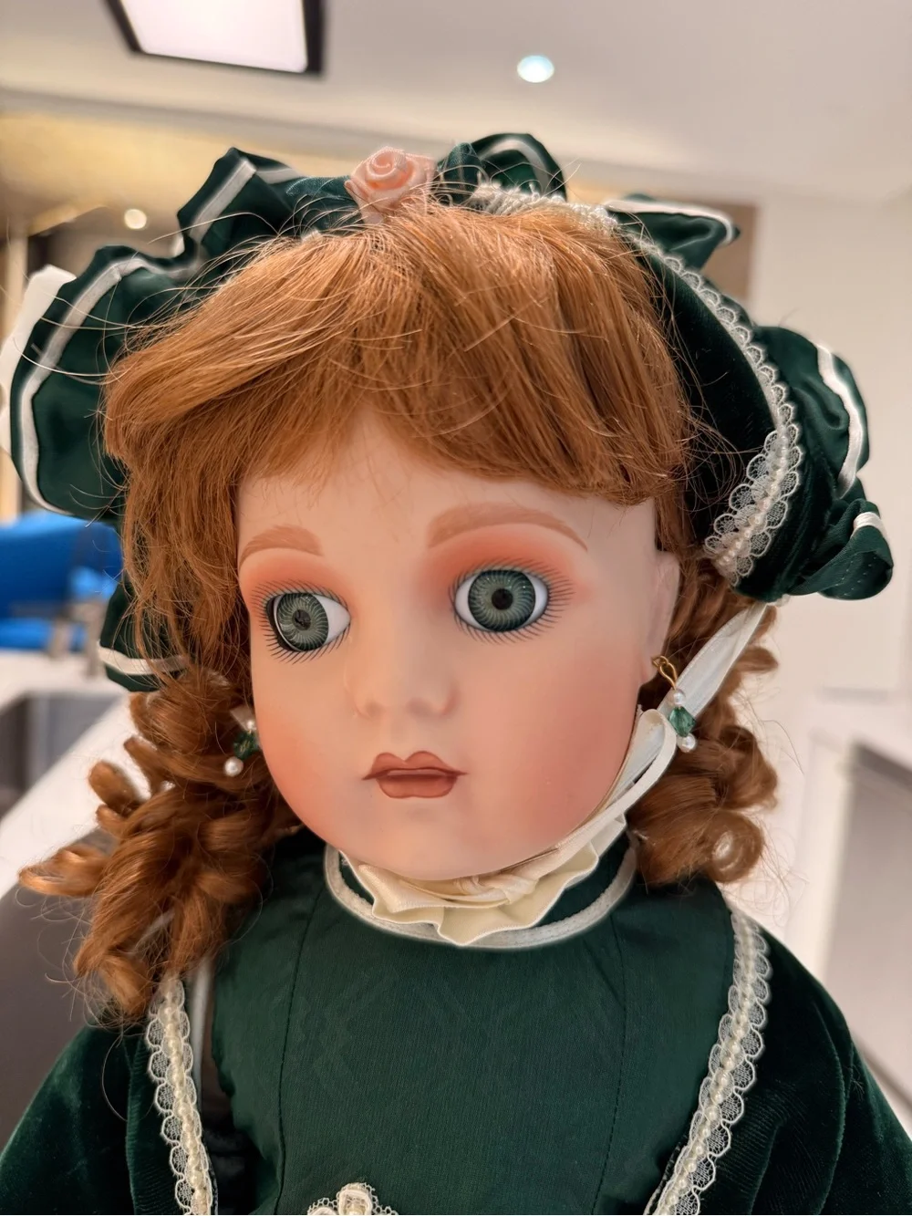 Rare Franklin‎ Heirloom Mint 22” Antique Le Bebe Bru Reproduction Doll VTG